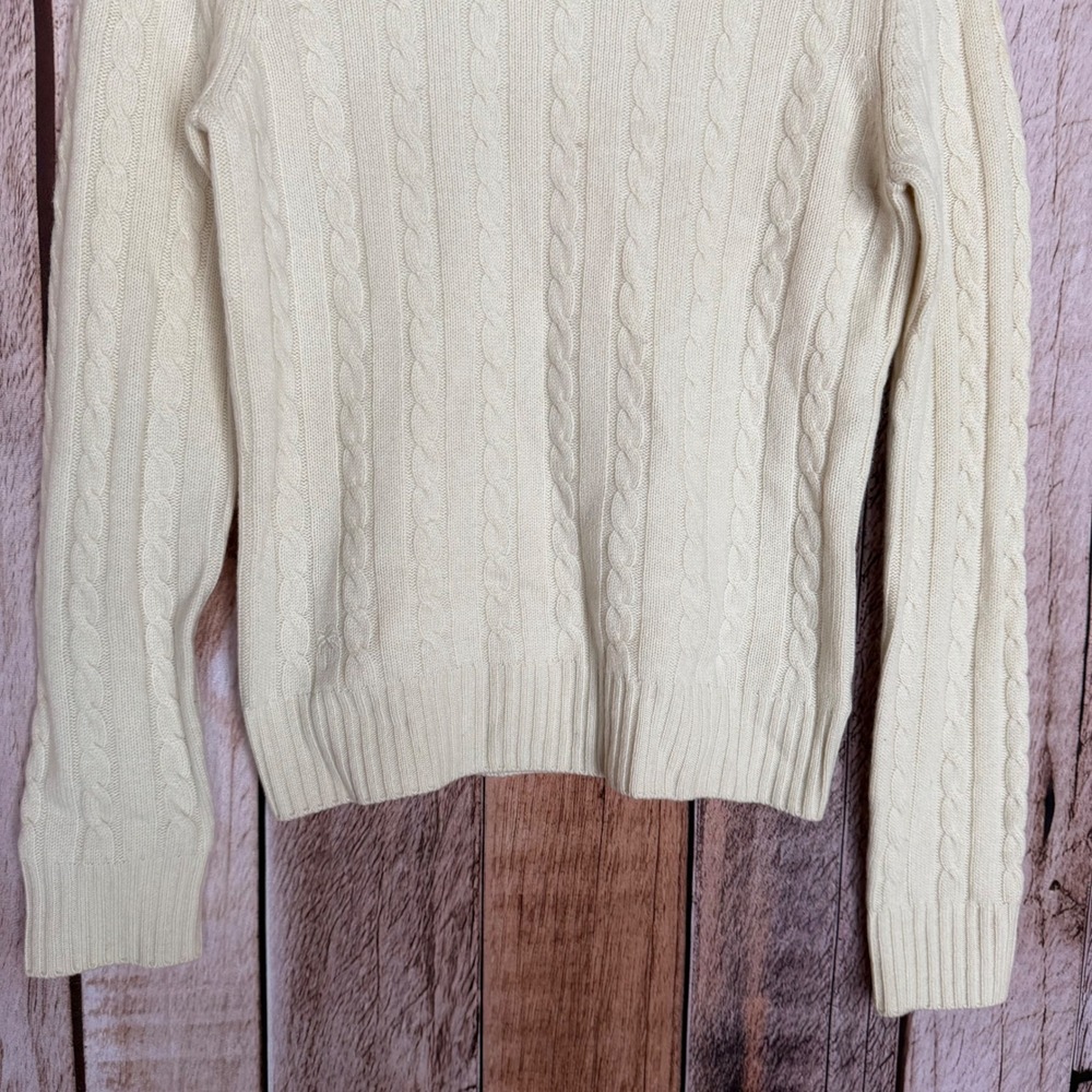 Lilly Pulitzer Sweater Cable Knit Cashmere Preppy Cozy Classic Cottage Small - Picture 4 of 9